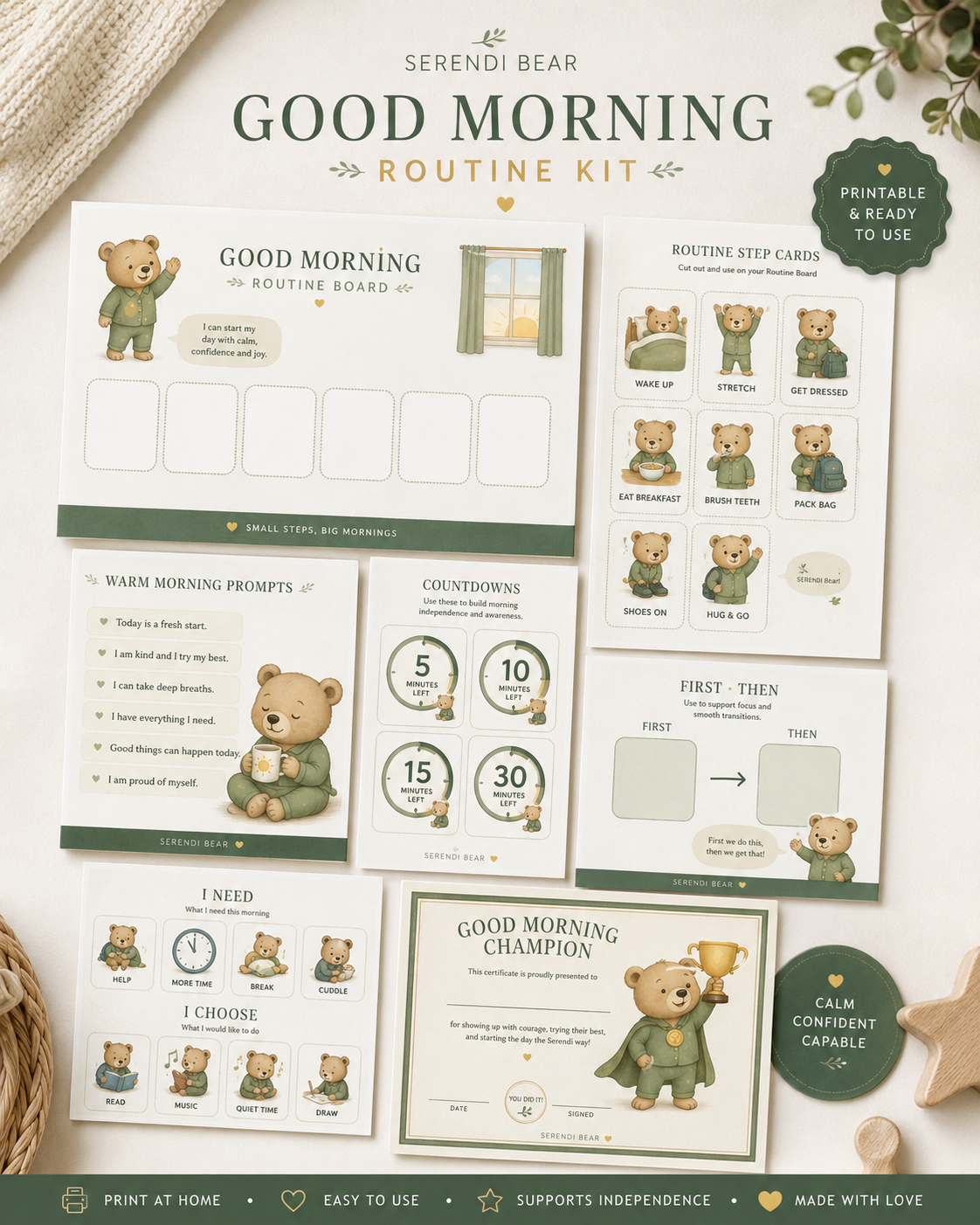 Good Morning Routine Kit — Printable Only