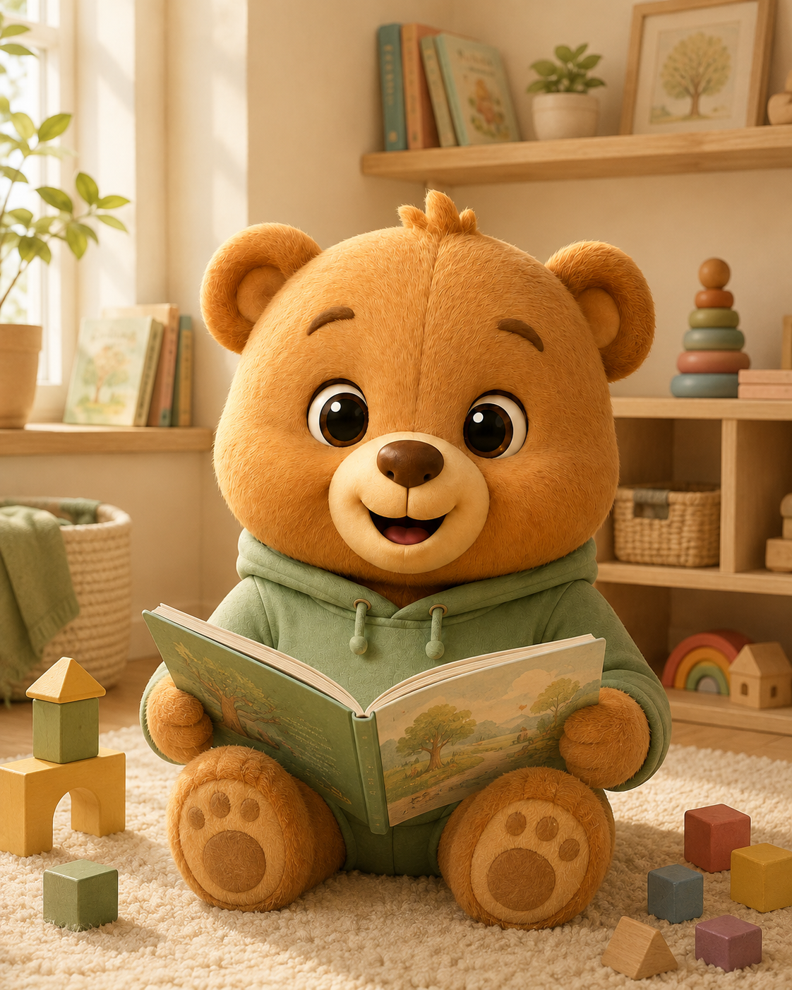 Serendi Bear sharing a gentle family moment