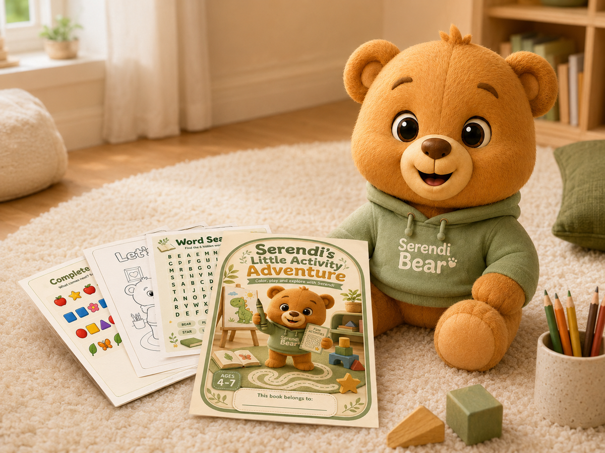 Serendi’s Little Activity Adventure printable activity book